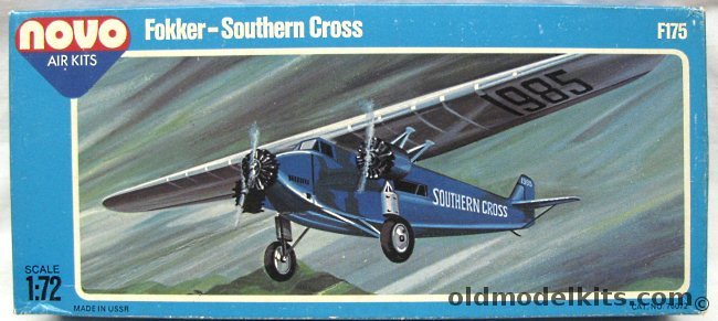 Novo 1/72 Fokker VII B-3M Southern Cross - (ex Frog), F175 plastic model kit